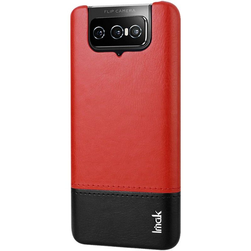 Kuori Case Asus Zenfone 8 Flip Puhelinkuoret Imak Ruiyi Sarjan Nahkaefekti