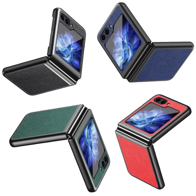 Case Samsung Galaxy Z Flip 6 Puhelinkuoret Litsi Keinonahkaa