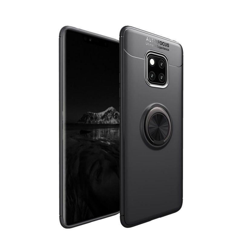 Case Kuoret Huawei Mate 20 Pro Punainen Musta Puhelinkuoret Pyörivä Rengas