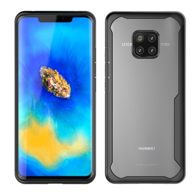 Case Kuoret Huawei Mate 20 Pro Punainen Musta Puhelinkuoret Viisto Reuna