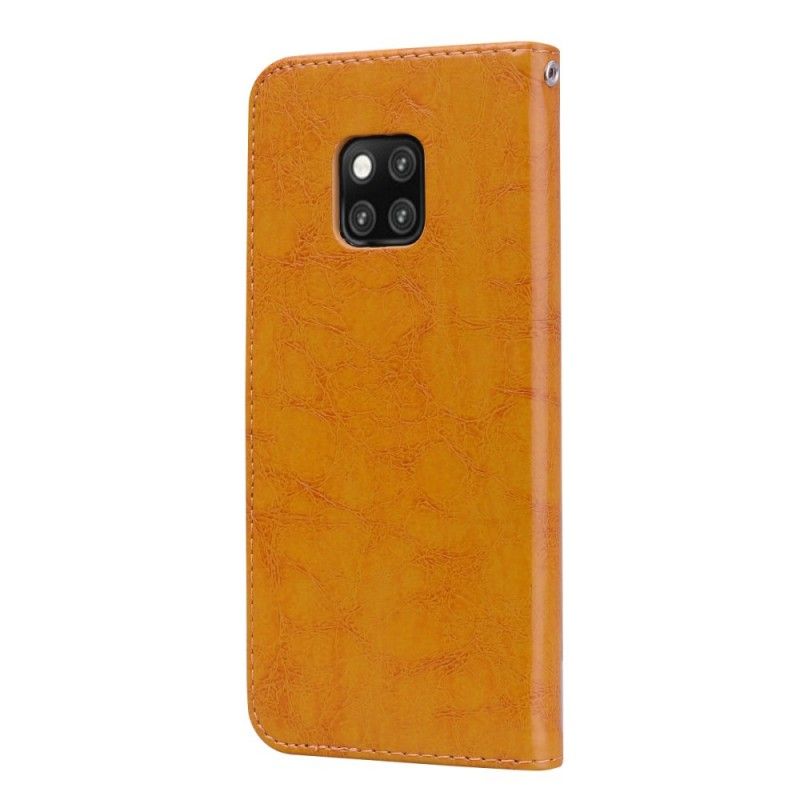 Flip Case Huawei Mate 20 Pro Punainen Hattuprinssi Vintage Öljyvaha