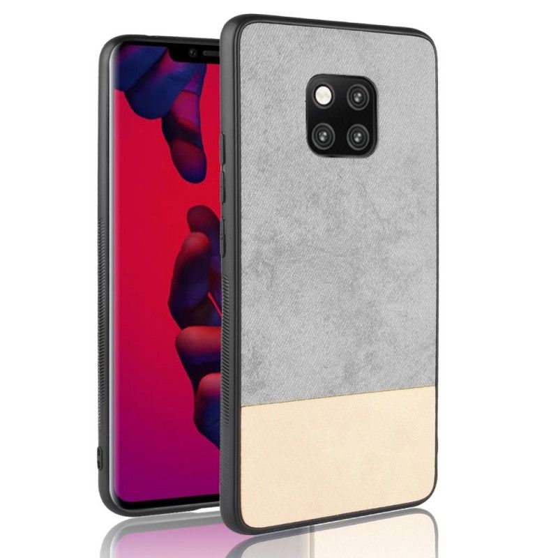 Kuori Huawei Mate 20 Pro Harmaa Musta Kaksisävyinen Keinonahka