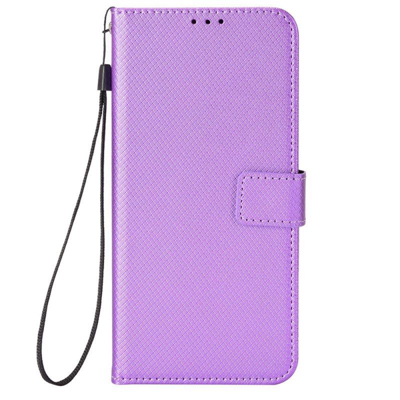 Flip Case Honor Magic 5 Pro Suojaketju Kuori Tyylikäs Strappy Faux Leather