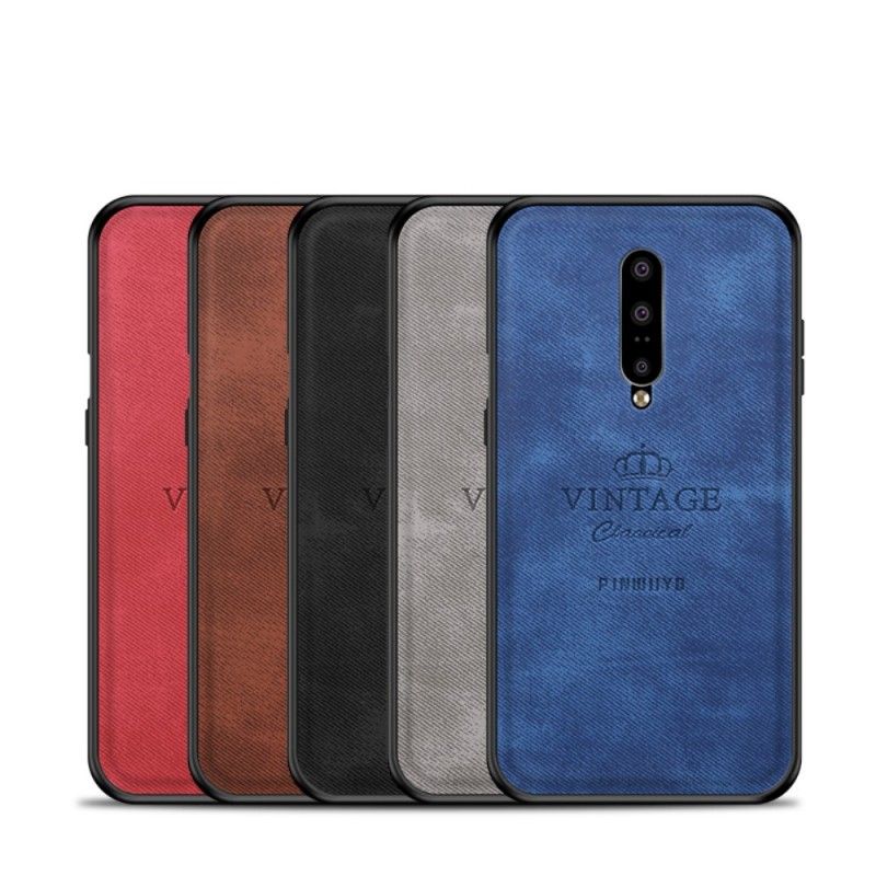 Case Kuoret OnePlus 7 Pro Harmaa Musta Puhelinkuoret Kunniakas Vuosikerta