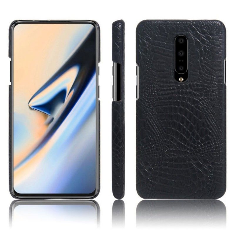 Case Kuoret OnePlus 7 Pro Musta Puhelinkuoret Krokotiilin Ihovaikutus