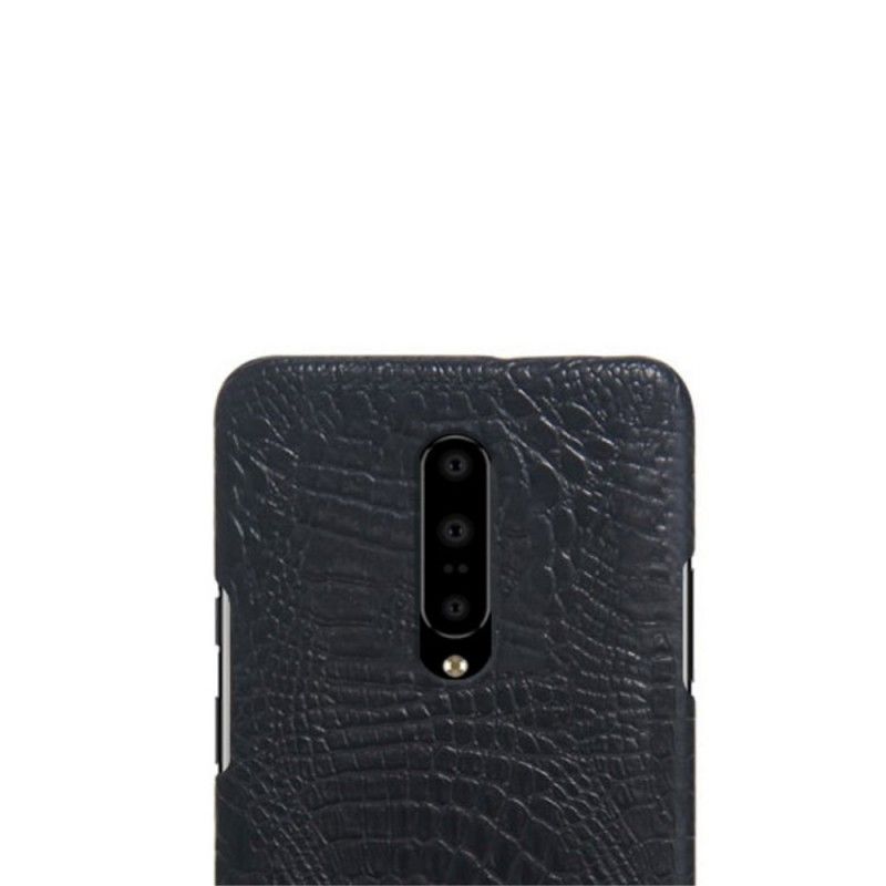 Case Kuoret OnePlus 7 Pro Musta Puhelinkuoret Krokotiilin Ihovaikutus