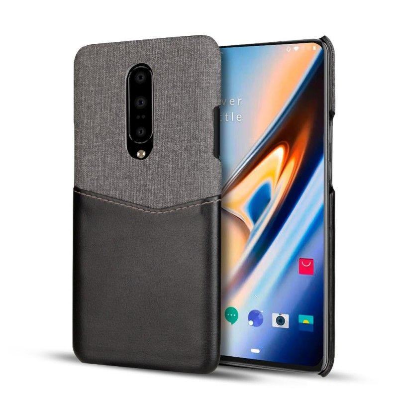 Case Kuoret OnePlus 7 Pro Punainen Musta Puhelinkuoret Kankaan Aukko