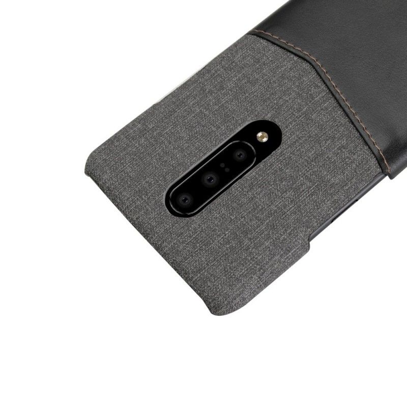 Case Kuoret OnePlus 7 Pro Punainen Musta Puhelinkuoret Kankaan Aukko