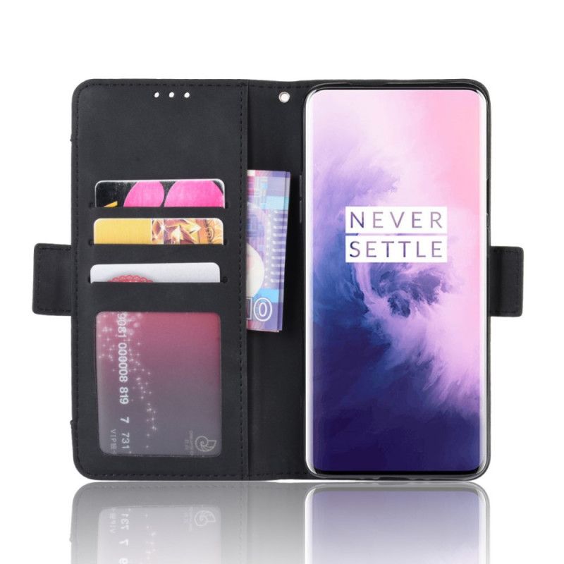 Kotelot OnePlus 7 Pro Punainen Musta Ensiluokkainen Monikortti Suojakuori