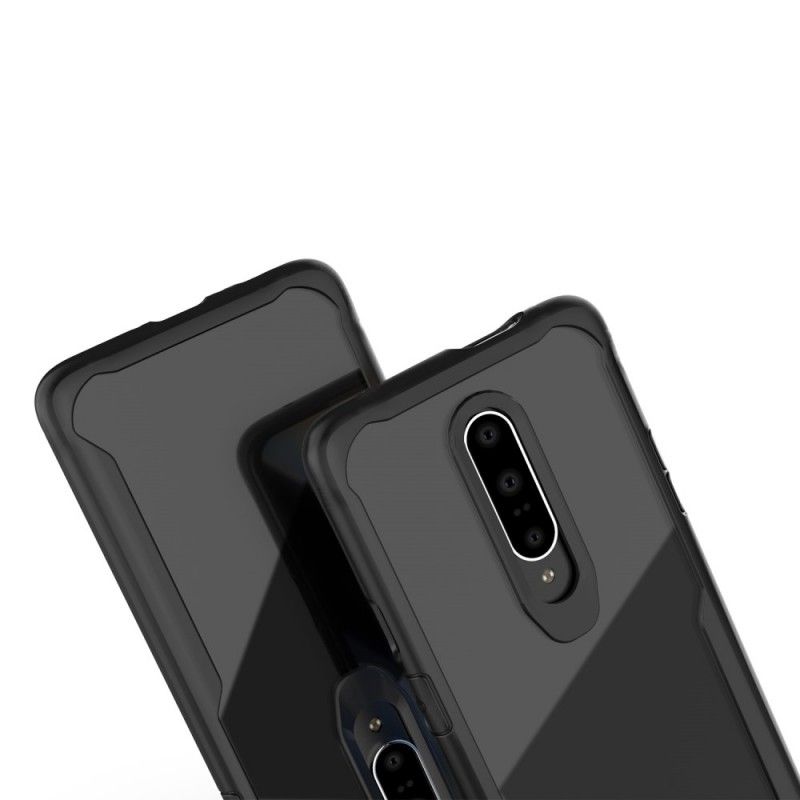 Kuori OnePlus 7 Pro Punainen Musta Hybridi Viistetty Reuna