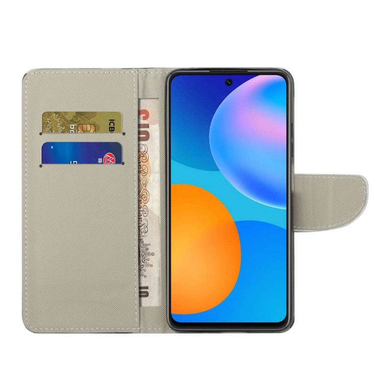 Flip Case Honor 10X Lite Pysy Rauhallisena Ja Kimallettuna