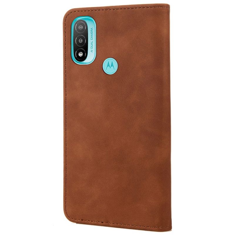 Flip Kotelot Moto E20 / E30 / E40 Bicolor Business Leather Effect Suojakuori