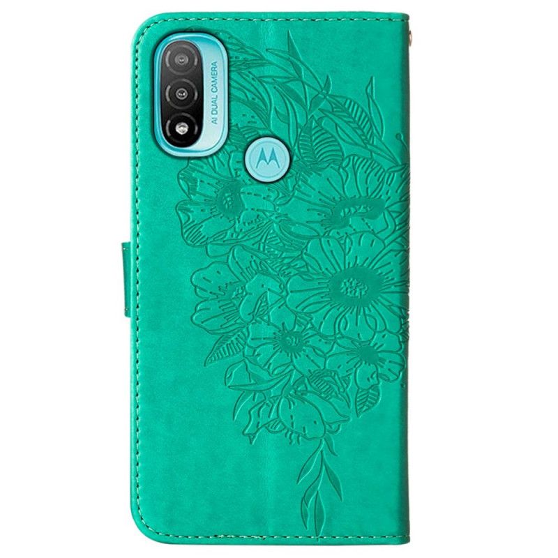 Flip Kotelot Moto E20 / E30 / E40 Butterfly Design