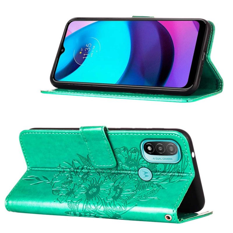 Flip Kotelot Moto E20 / E30 / E40 Butterfly Design