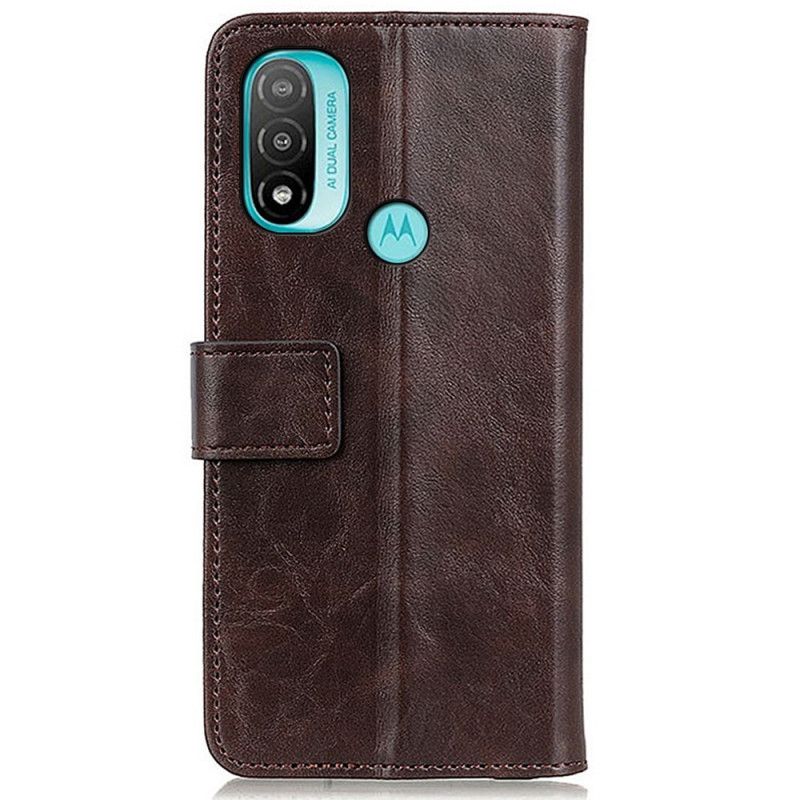 Flip Kotelot Moto E20 / E30 / E40 Khazneh Elegance Leather Style Suojakuori