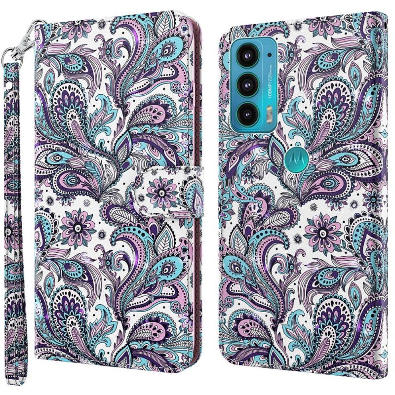 Flip Kotelot Moto E20 / E30 / E40 Paisley Pattern