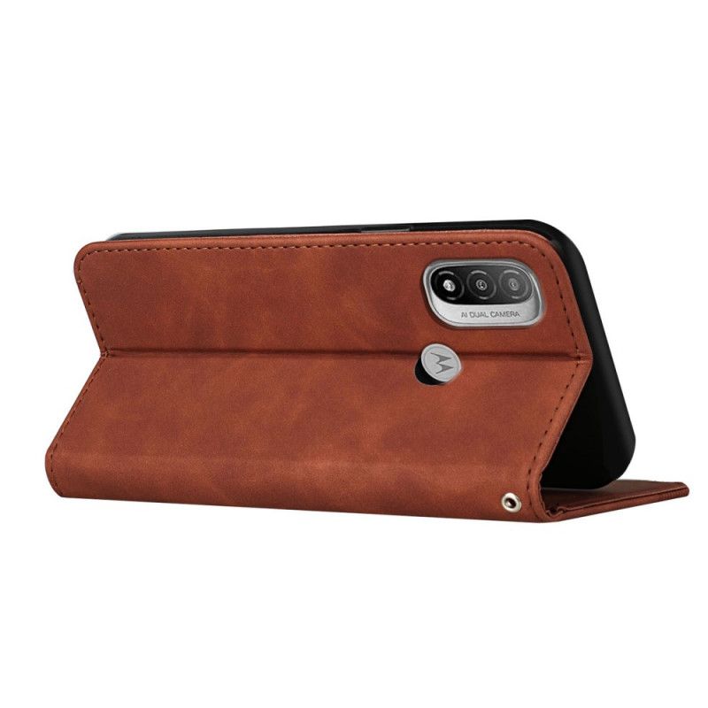 Flip Kotelot Moto E20 / E30 / E40 Style Nahka S-design