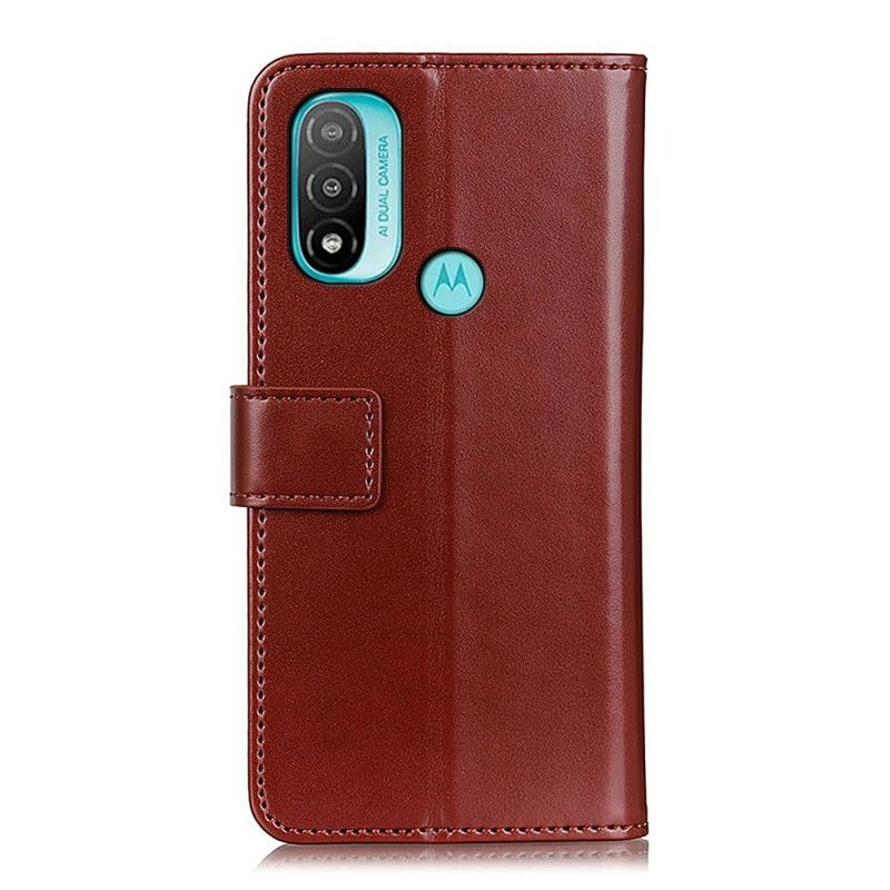 Flip Kotelot Moto E20 / E30 / E40 Tricolor Leather Effect Suojakuori