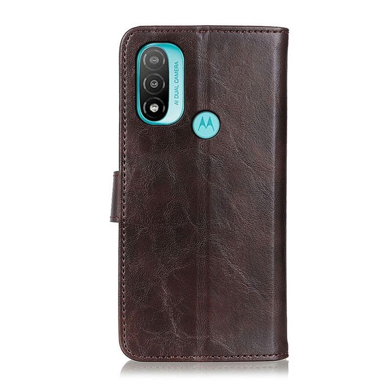 Kotelot Moto E20 / E30 / E40 Puhelinkuoret Bison Leather Effect