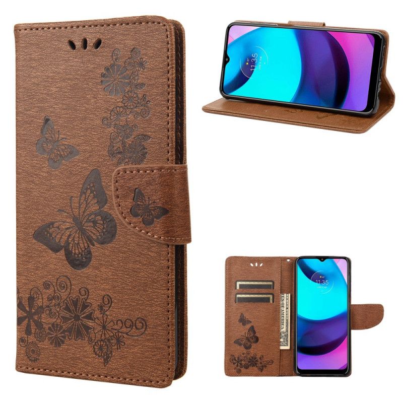 Kotelot Moto E20 / E30 / E40 Puhelinkuoret Splendid Strap Butterflies