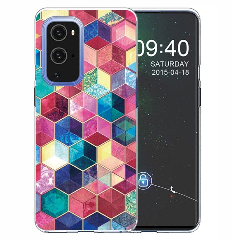 Case Kuoret OnePlus 9 Pro Tummanpunainen Vaaleanpunainen Puhelinkuoret Maalaus