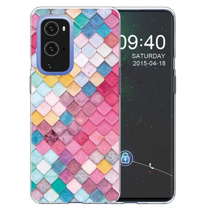 Case Kuoret OnePlus 9 Pro Tummanpunainen Vaaleanpunainen Puhelinkuoret Maalaus