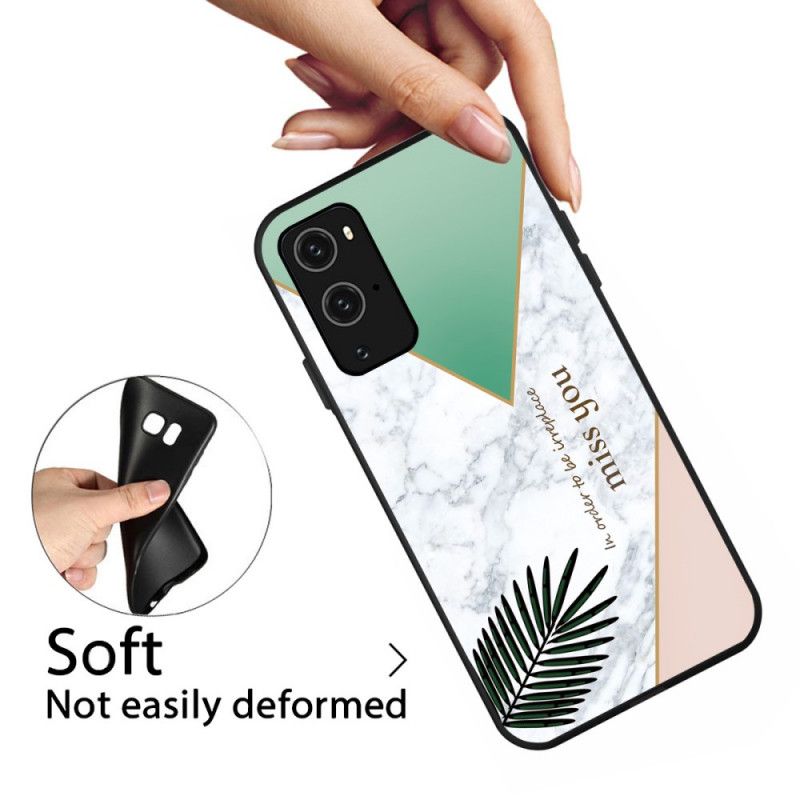 Case Kuoret OnePlus 9 Pro Vaaleanpunainen Valkoinen Puhelinkuoret Tyylitelty Marmori