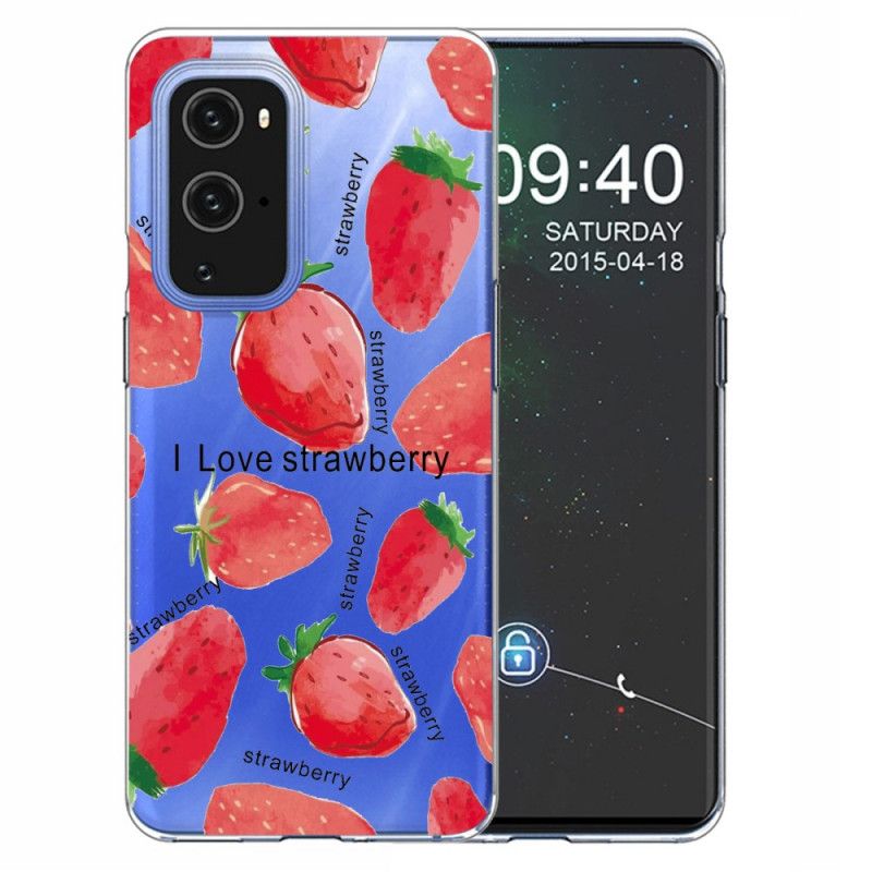 Kuori OnePlus 9 Pro Mansikka / Rakastan Mansikkaa Suojakuori