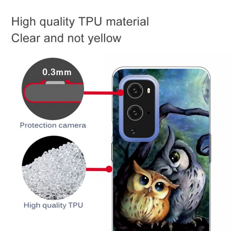 Kuori OnePlus 9 Pro Puhelinkuoret Pöllömaalaus