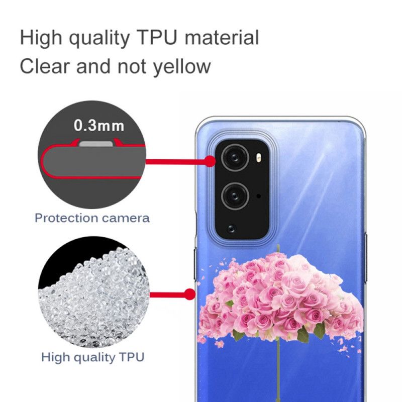 Kuori OnePlus 9 Pro Sateenvarjo Ruusuissa Suojakuori