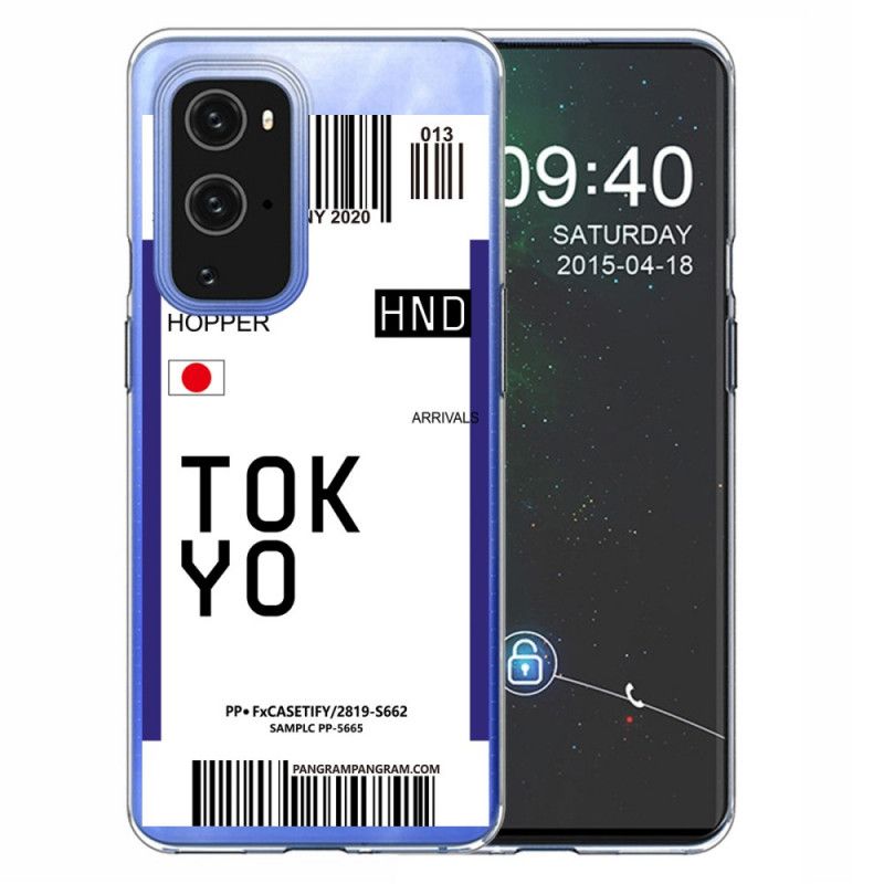 Kuori OnePlus 9 Pro Tummansininen Musta Maihinnousukortti Tokio