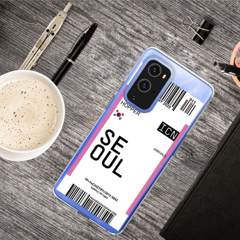 Kuori OnePlus 9 Pro Vaaleanpunainen Magenta Maihinnousukortti Souliin