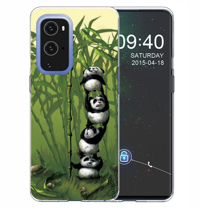 Kuori OnePlus 9 Pro Vaaleansininen Vihreä Kasa Pandoja