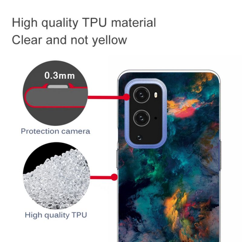 Kuori OnePlus 9 Pro Värilliset Pilvet Suojakuori