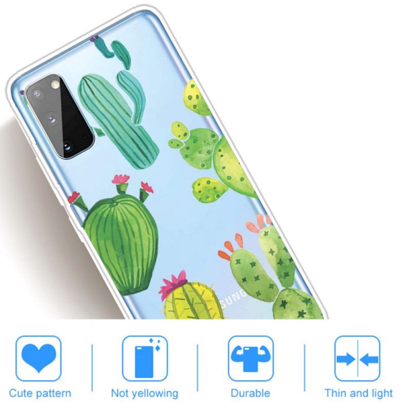 Case Kuoret Samsung Galaxy A41 Puhelinkuoret Akvarellikaktus