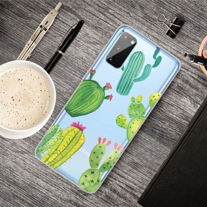 Case Kuoret Samsung Galaxy A41 Puhelinkuoret Akvarellikaktus