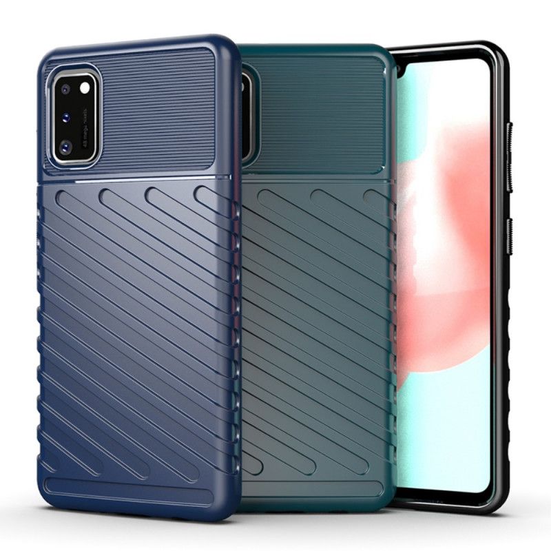 Case Kuoret Samsung Galaxy A41 Vihreä Musta Puhelinkuoret Ukkosarja