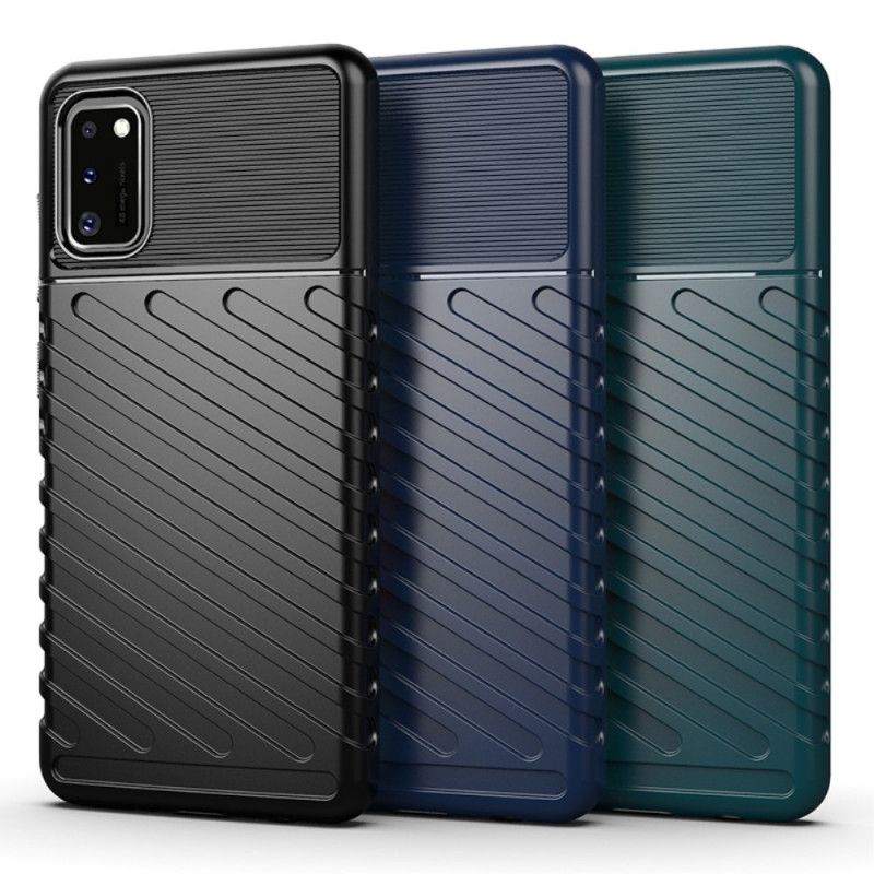 Case Kuoret Samsung Galaxy A41 Vihreä Musta Puhelinkuoret Ukkosarja