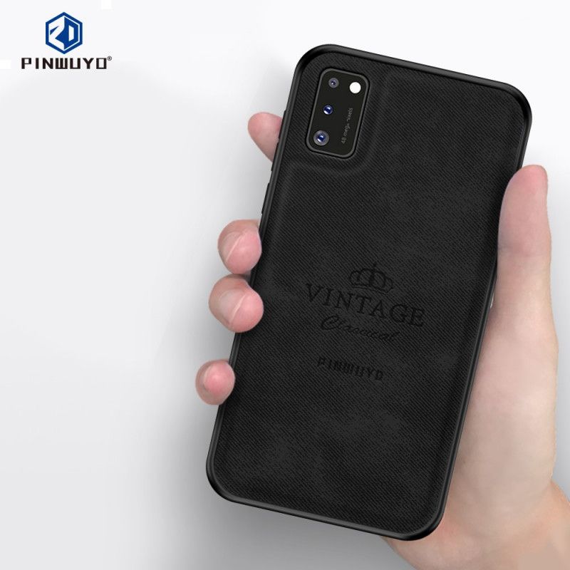 Kuori Samsung Galaxy A41 Harmaa Musta Kunniakas Vintage Pinwuyo