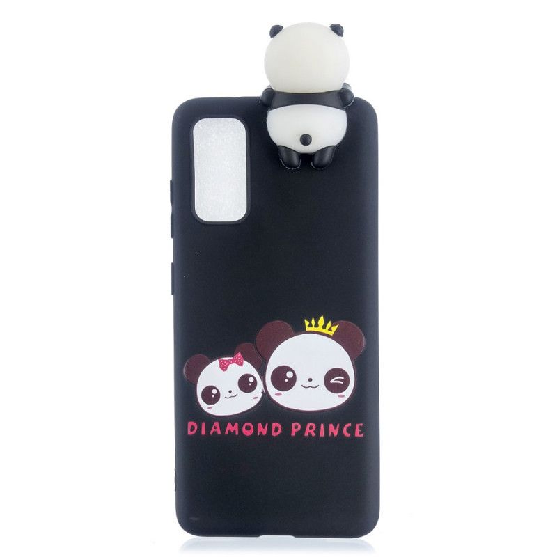 Kuori Samsung Galaxy A41 Tummansininen 3D Superpanda