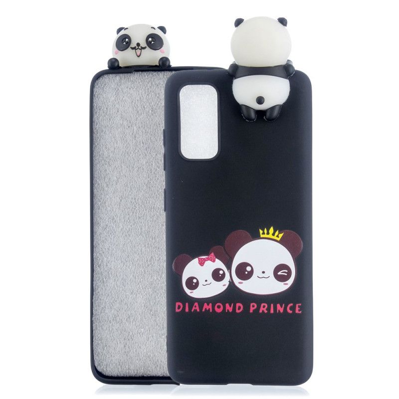 Kuori Samsung Galaxy A41 Tummansininen 3D Superpanda