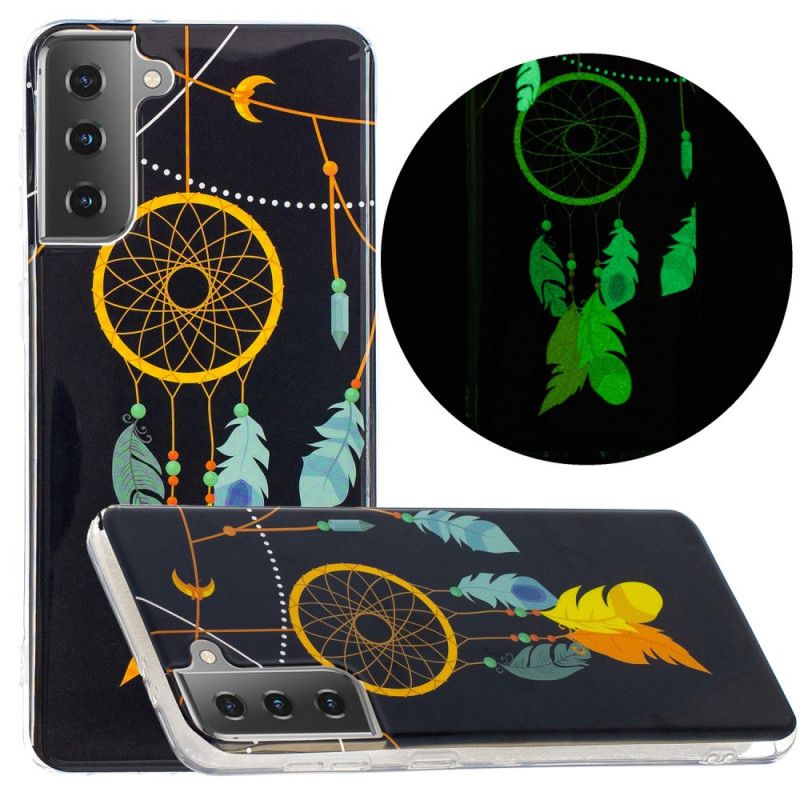 Case Kuoret Samsung Galaxy S21 5G Keltainen Musta Puhelinkuoret Loisteputki