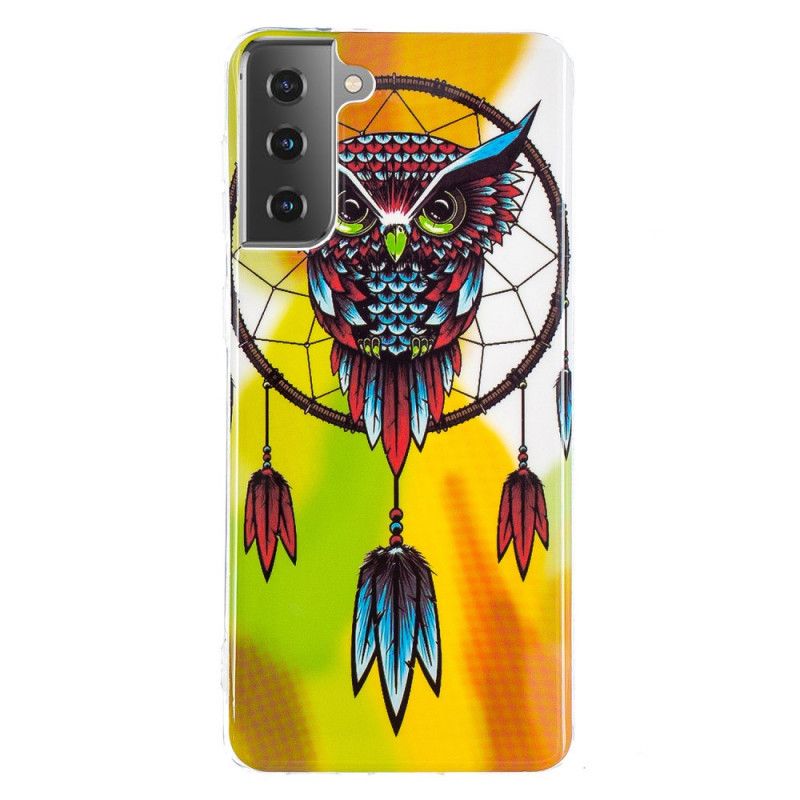 Case Kuoret Samsung Galaxy S21 5G Keltainen Musta Puhelinkuoret Loisteputki