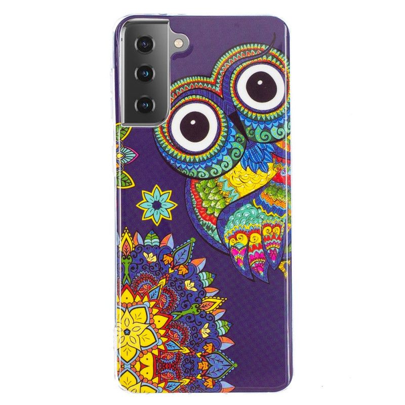 Case Kuoret Samsung Galaxy S21 5G Puhelinkuoret Fluoresoiva Mandalapöllö