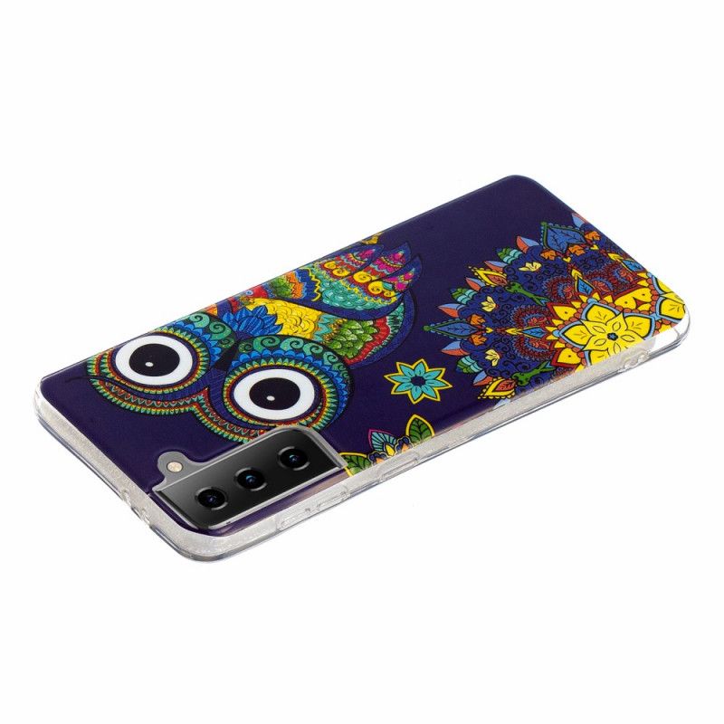 Case Kuoret Samsung Galaxy S21 5G Puhelinkuoret Fluoresoiva Mandalapöllö