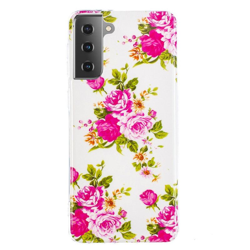 Case Kuoret Samsung Galaxy S21 5G Puhelinkuoret Fluoresoivat Vapauden Kukat