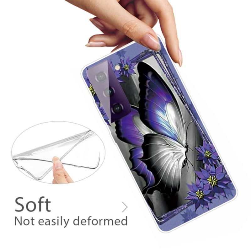 Case Kuoret Samsung Galaxy S21 5G Puhelinkuoret Kuninkaallinen Perhonen