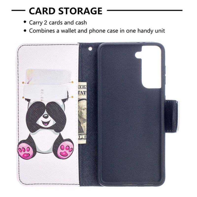 Flip Case Samsung Galaxy S21 5G Hauska Panda