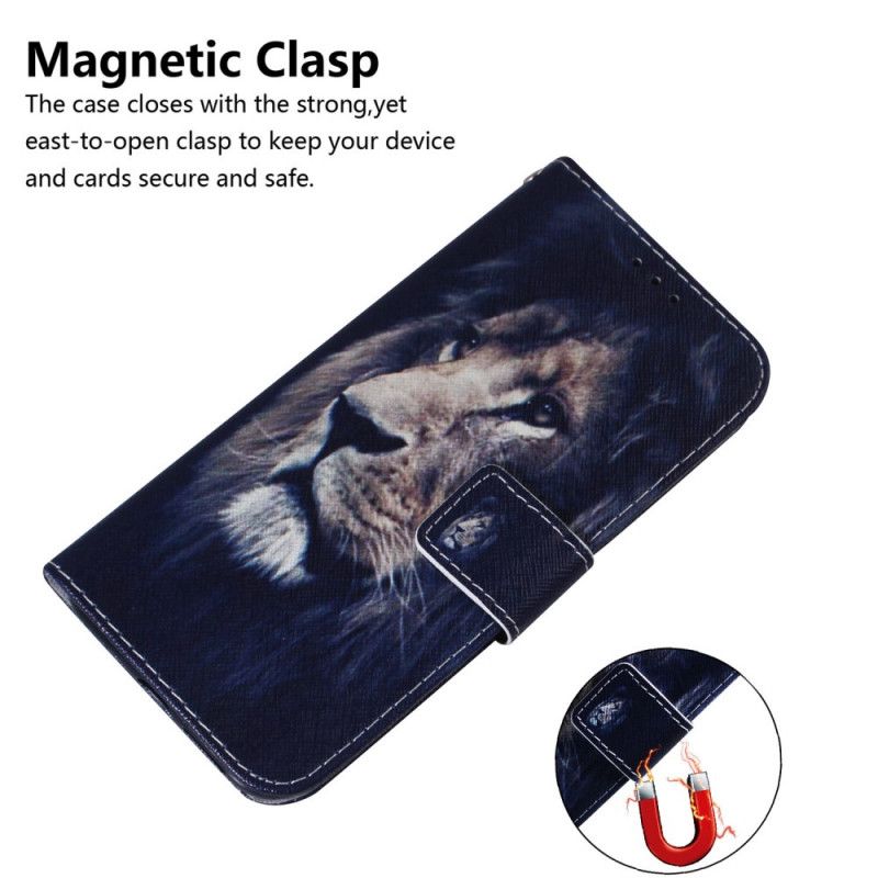 Flip Case Samsung Galaxy S21 5G Unelmoiva Leijona