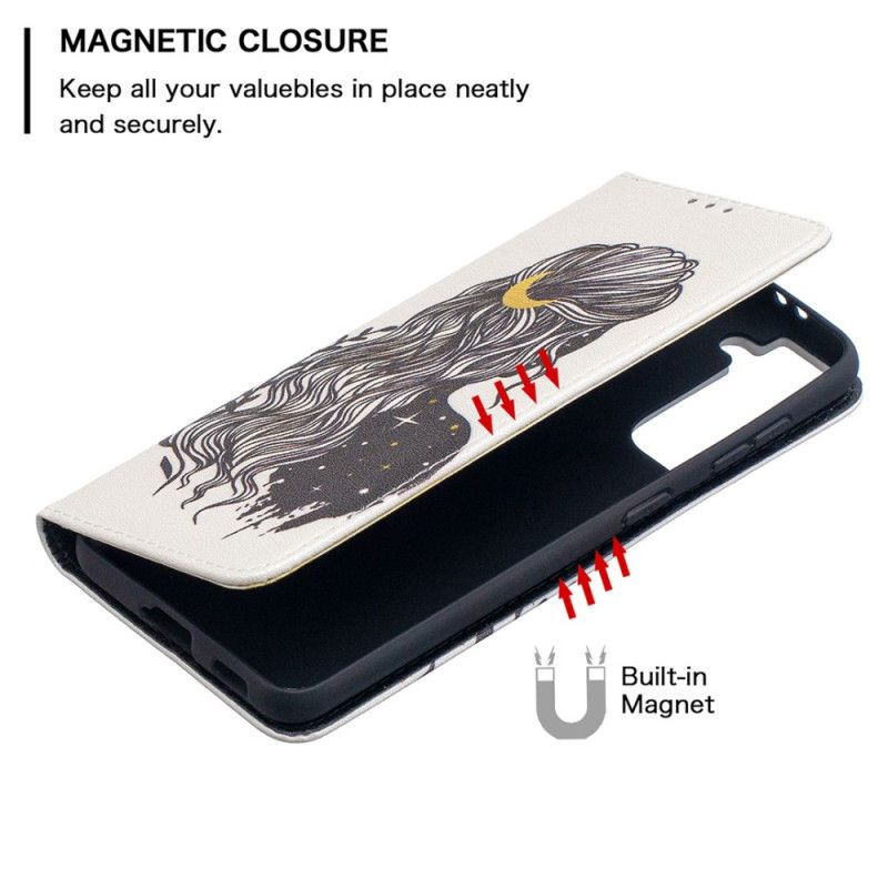 Flip Kotelot Samsung Galaxy S21 5G Puhelinkuoret Kauniit Hiukset